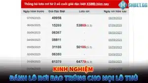 Kinh Nghiệm Đánh Lô Rơi Bao Trúng Cho Mọi Lô Thủ